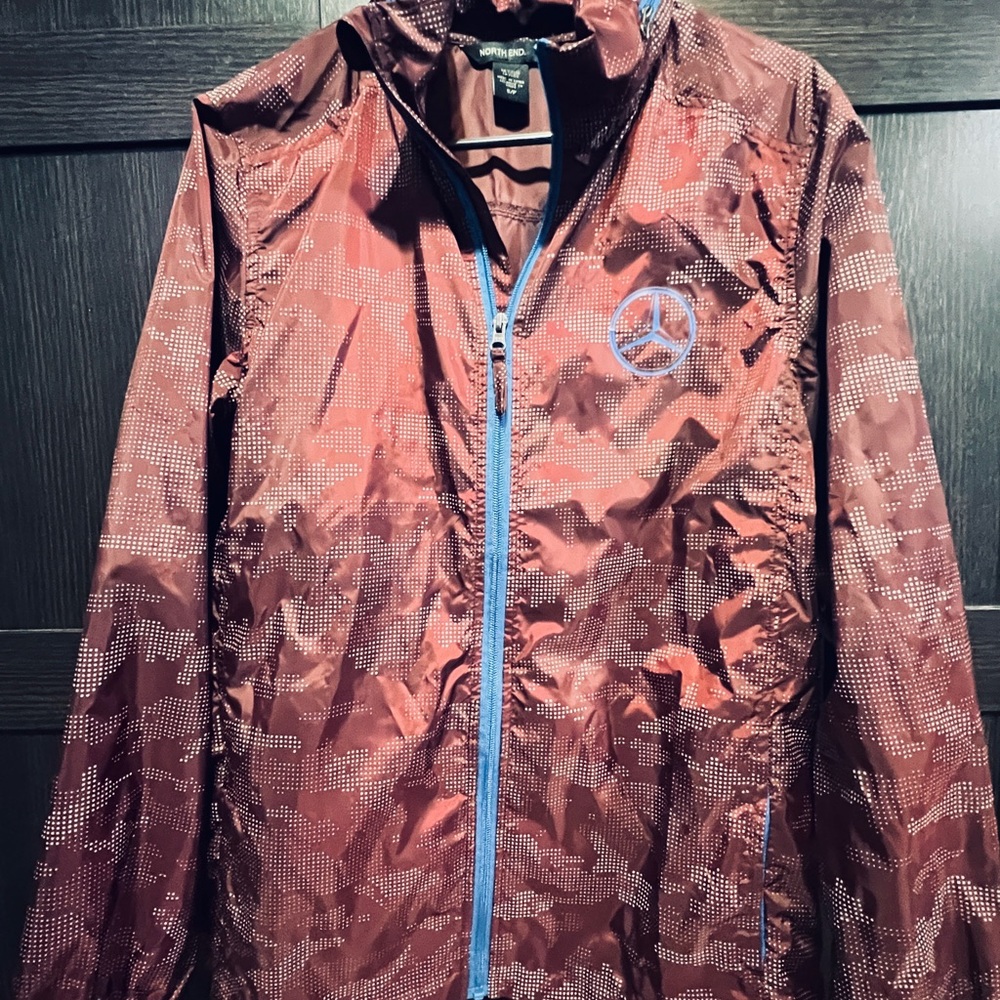 Mercedes-Benz Small Men's Maroon Windbreaker Jacket